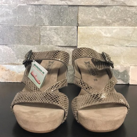 Mephisto Women's Wedge Slide Sandal - Picture 2 of 5